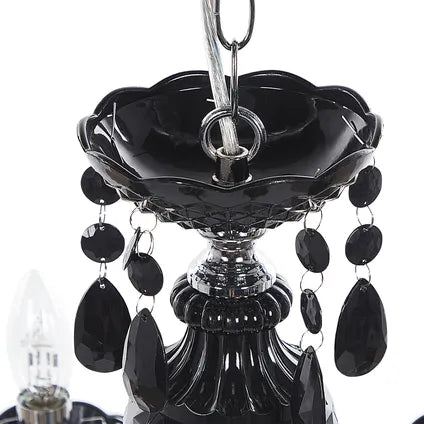 Lustre Beliani Kalang Noir 70x70x160 Cm