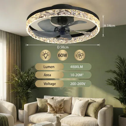 Ventilateur de plafond avec éclairage – Lichtendirect – Smart – Ventilateur Plafonniere
