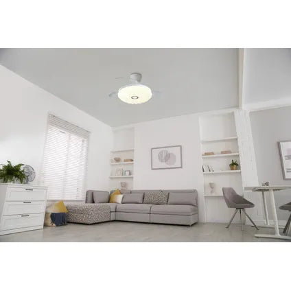 Ventilateur De Plafond – Trio – Kiruna – Blanc 106x106x30.5 Cm