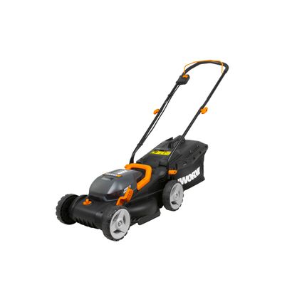 Delvotira | Tondeuse à batterie WG779E Worx - 34 cm - 20V Li-Ion - Avec batteries et chargeur