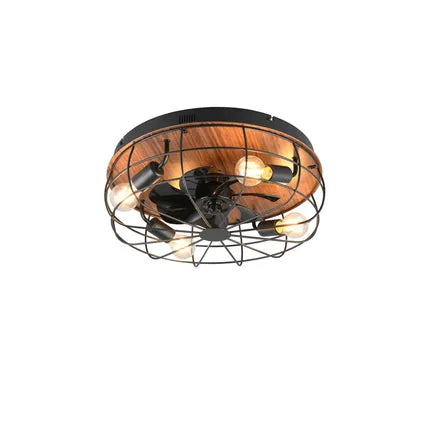 Delvotira | Ventilateur De Plafond - Trio - Trondheim - Noir 48x48x17.5 Cm