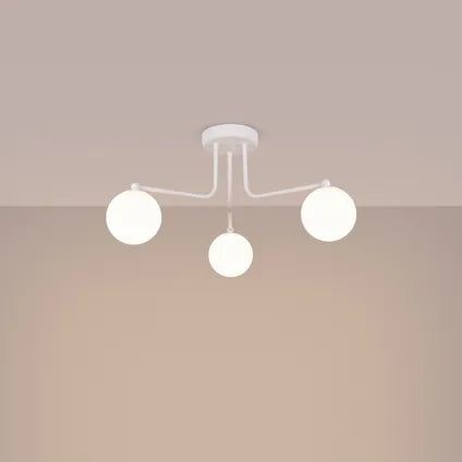 Lustre – Sollux Lighting – Bealy 3 Blanc Led 3000k