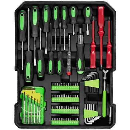 Tectake Coffre À Outils Aluminium – Noir – 1200 Pièces – Valise Roulettes Serrures