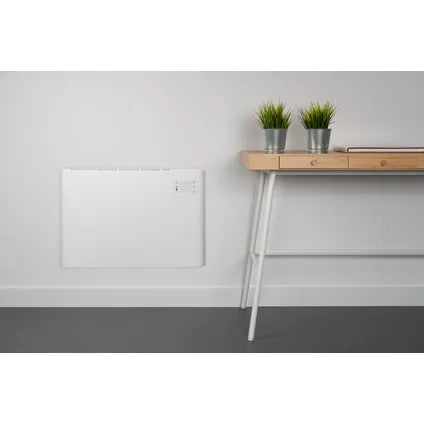 Radiateur Électrique à Convection Eurom Alutherm - Montage Mural - 1000W - Blanc
