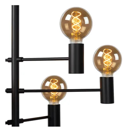 Suspension Lucide Leanne noir 6xE27