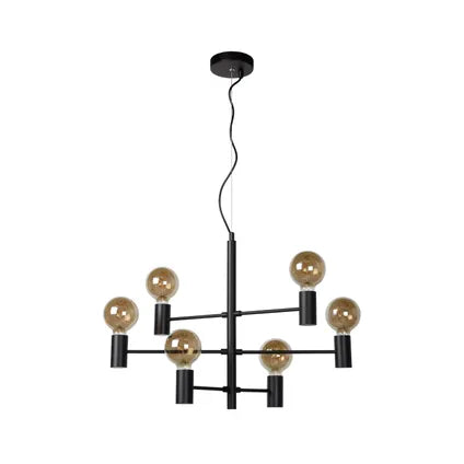 Suspension Lucide Leanne noir 6xE27
