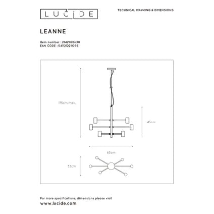 Suspension Lucide Leanne noir 6xE27