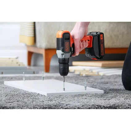 Perceuse-visseuse Black+Decker BCD001C2-QW - 18V - (2x 1,5Ah)