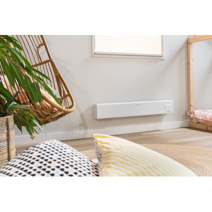 Radiateur Électrique à Convection Eurom Alutherm Baseboard - Montage Mural - 2000W - Blanc
