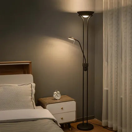 Lampadaire Home Sweet Home Uplight noire R7S 8W G9 3W