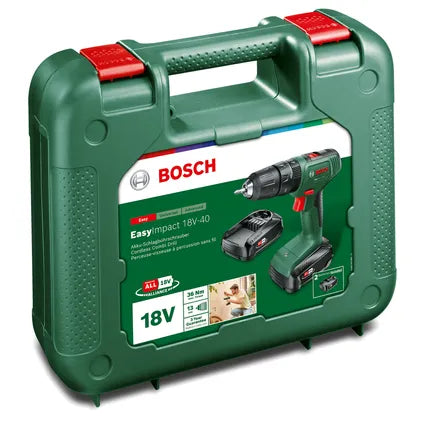 Perceuse-visseuse à percussion Bosch EasyImpact 18V-40 - 18V - (2 x 2,0 Ah)