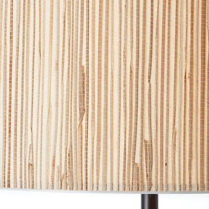 Lampadaire Brilliant Wimea zostère noir ⌀38cm E27