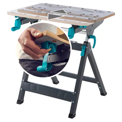 Établi de serrage et support de machine Wolfcraft Master 750 ERGO