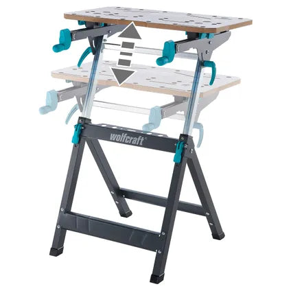Établi de serrage et support de machine Wolfcraft Master 750 ERGO