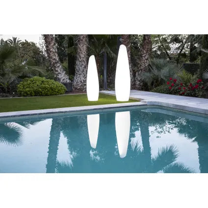 Lampadaire Newgarden Fredo 140 blanc chaud ⌀38cm 18W