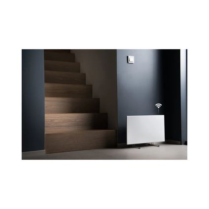 Radiateur Électrique Adax Connecté Wi-fi - Blanc - 1000 W - 80,9 X 33 X 8,7 Cm - Neo H 10 Kwt