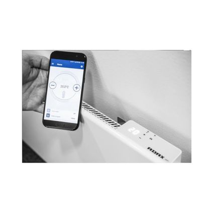 Radiateur Électrique Adax Connecté Wi-fi - Blanc - 1000 W - 80,9 X 33 X 8,7 Cm - Neo H 10 Kwt
