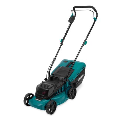 Tondeuse À Gazon Sans Fil 40v - Sans Balais À Charbon - 33cm – Hauteur De Coupe Réglable – 2x Batteries 2.0ah Et Chargeu
