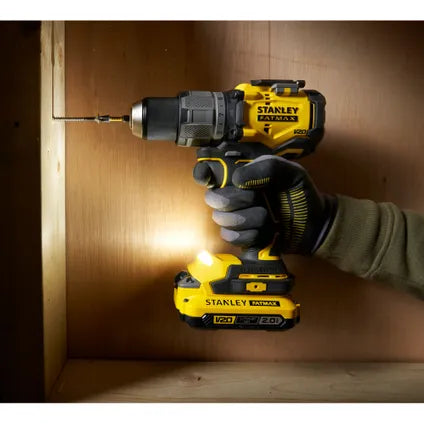 Perceuse-visseuse à percussion Stanley Fatmax V20 - 18V Brushless - (2x 2,0Ah)