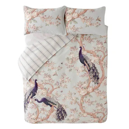 Housse De Couette Laura Ashley Belvedere Duckegg Lits-jumeaux 220 X 230cm Vert Bleu