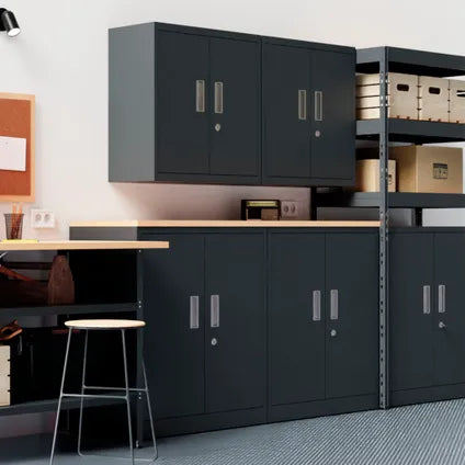 Armoire basse en métal Garage Serie Ar Shelving 90x82,2x43,4 cm