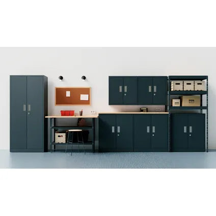 Armoire basse en métal Garage Serie Ar Shelving 90x82,2x43,4 cm