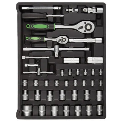 Tectake Caisse À Outils 899 Pièces - Noir