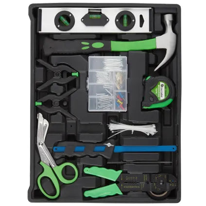 Tectake Caisse À Outils 899 Pièces - Noir
