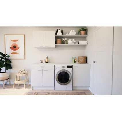 Meuble Sous-Évier Prim - Panneaux Mélaminés Blanc - 120x59x87cm