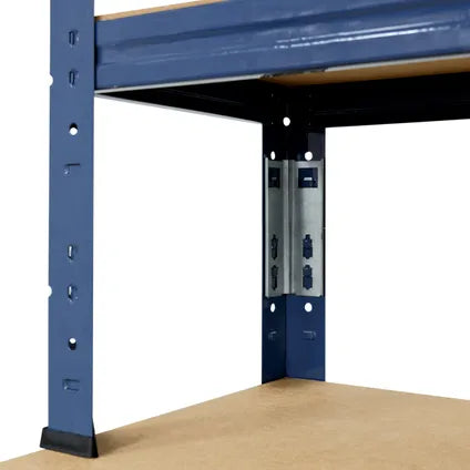 Étagère Rangement Établi Shelfplaza Home 190x100x60 Cm En Bleu Avec 6 Étagères