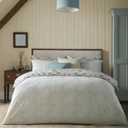 Housse De Couette William Morris Pour Lit En 140 Strawberry Thief 200 X 200cm Beige