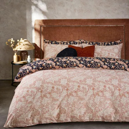 Housse De Couette William Morris Lits-jumeaux Tulipes Sauvages 220 X 230cm Cuivre