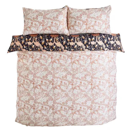 Housse De Couette William Morris Pour Lit En 140 Tulipes Sauvages 200 X 200cm Cuivre