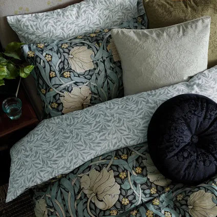 Housse De Couette William Morris Pour Lit En 140 Pimpernel 200 X 200cm Bleu Indigo