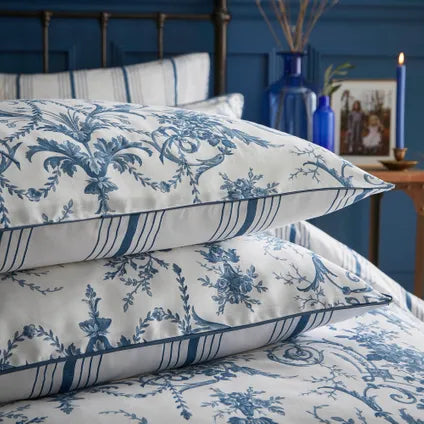 Housse De Couette Laura Ashley Pour Lit En 140 Tuileries Midnight 200 X 200cm