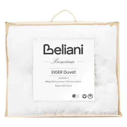 Duvet Beliani Eiger Blanc 200x200x1 Cm