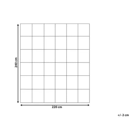 Duvet Beliani Cervino Blanc 240x220x1 Cm