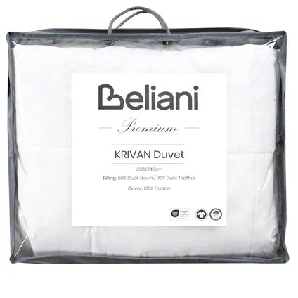 Duvet Beliani Krivan Blanc 240x220x1 Cm