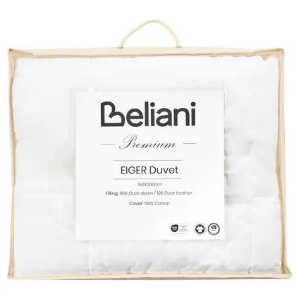 Duvet Beliani Eiger Blanc 200x150x1 Cm