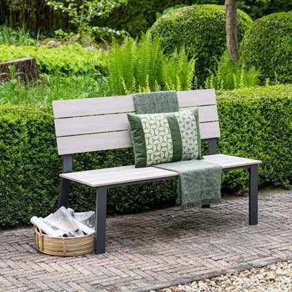 Banc De Jardin - Garden Impressions - Ellen - Gris Foncé - Teck Clair Vironwood