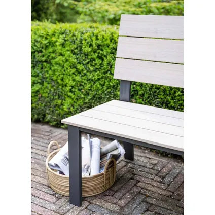 Banc De Jardin - Garden Impressions - Ellen - Gris Foncé - Teck Clair Vironwood