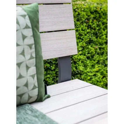 Banc De Jardin - Garden Impressions - Ellen - Gris Foncé - Teck Clair Vironwood