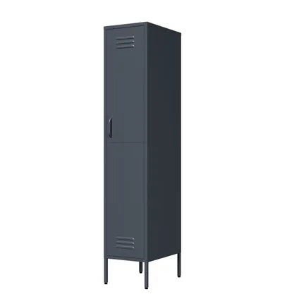 Armoire Vestiaire 35x50x180 Cm Métal Anthracite - Lendo Online