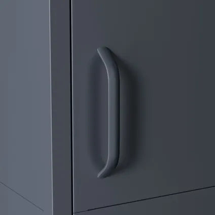 Armoire Vestiaire 35x50x180 Cm Métal Anthracite - Lendo Online