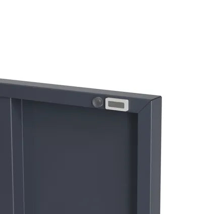 Armoire Vestiaire 35x50x180 Cm Métal Anthracite - Lendo Online