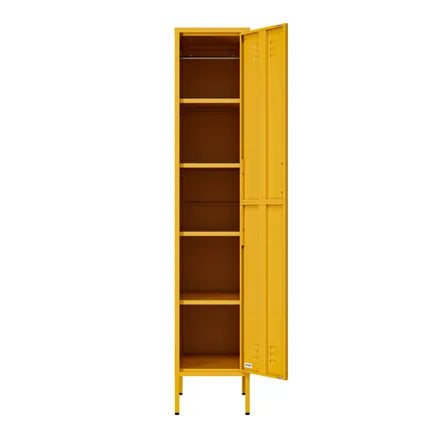 Armoire Vestiaire 35x50x180 Cm Métal Jaune - Lendo Online