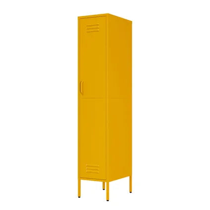 Armoire Vestiaire 35x50x180 Cm Métal Jaune - Lendo Online