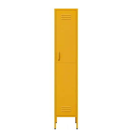 Armoire Vestiaire 35x50x180 Cm Métal Jaune - Lendo Online