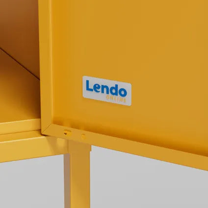 Armoire Vestiaire 35x50x180 Cm Métal Jaune - Lendo Online