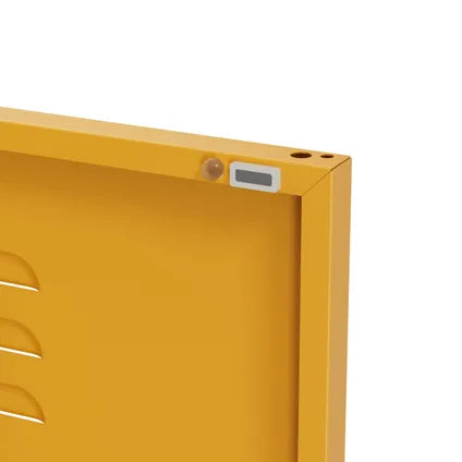 Armoire Vestiaire 35x50x180 Cm Métal Jaune - Lendo Online